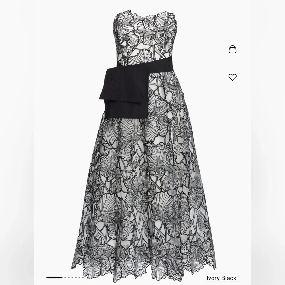 MARCHESA NOTTE***Iris Cut-Out Cocktail Dress***US 8 $895 - Picture 2 of 4